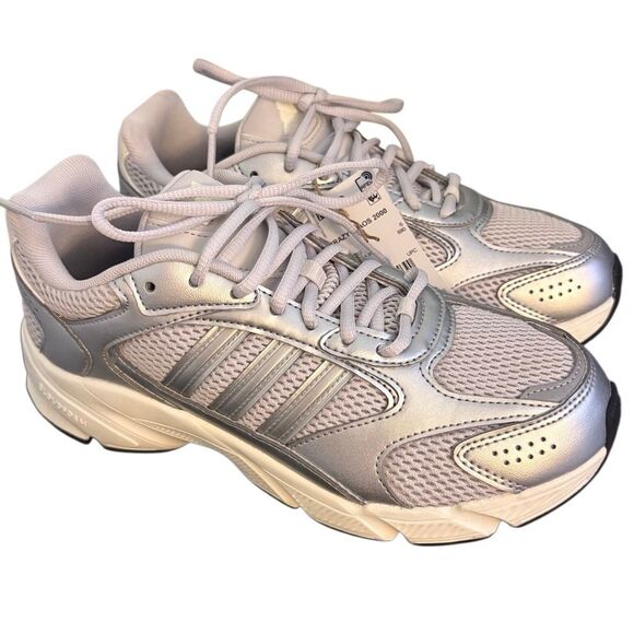 #Adidas Crazy Chaos 2000 Women’s size 7.5 Silver White #Running Shoes #CloudFoam - Picture 1 of 10